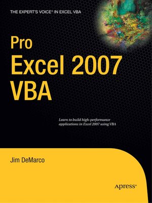cover image of Pro Excel 2007 VBA